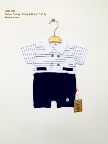 COCOPOCO MARİN YAKALI TULUM 739-LACİVERT