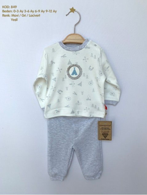 COCOPOCO KAMPLI PATİKSİZ 2'Lİ TAKIM 849-GRİ
